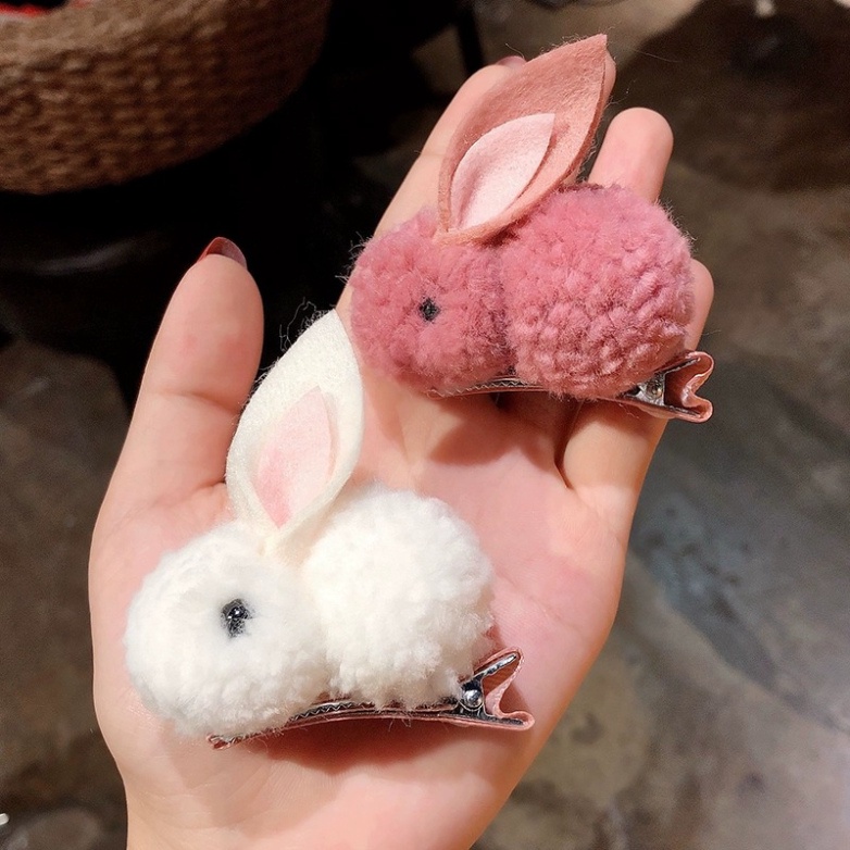Kẹp tóc thiết kế thỏ bông 3D dễ thương thời trang cho bé gái🍀FREESHIP🍀Dây buộc tóc cho bé hình thú kute