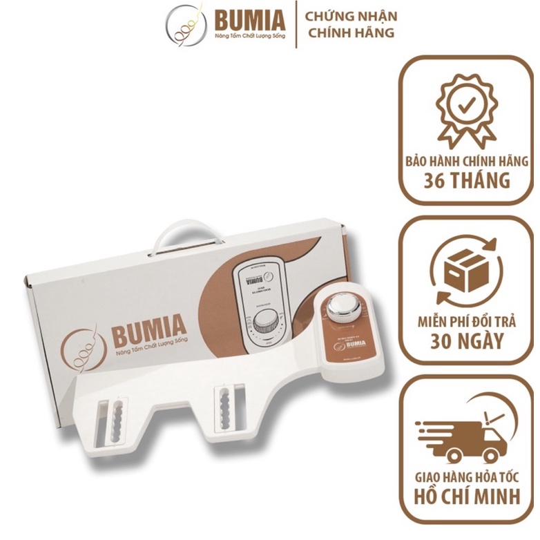 Vòi xịt vệ sinh thông minh giá tốt BUMIA BIDET, bảo hành 36 tháng