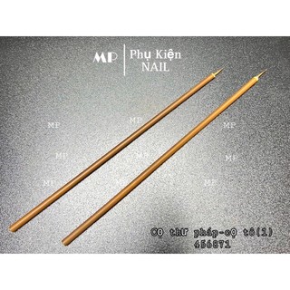 Cọ tô  thư pháp sơn gel , sơn thường cán gỗ làm móng tay chân