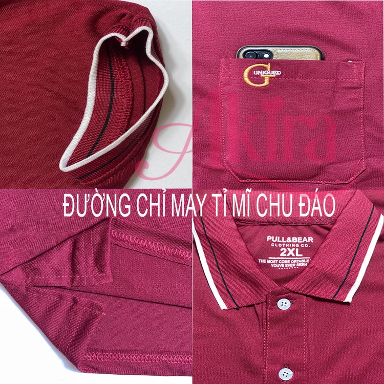 Áo thun nam POLO trơn vải cá sấu cotton lạnh cao cấp ngắn tay có túi màu pastel cực sang trọng lịch lãm