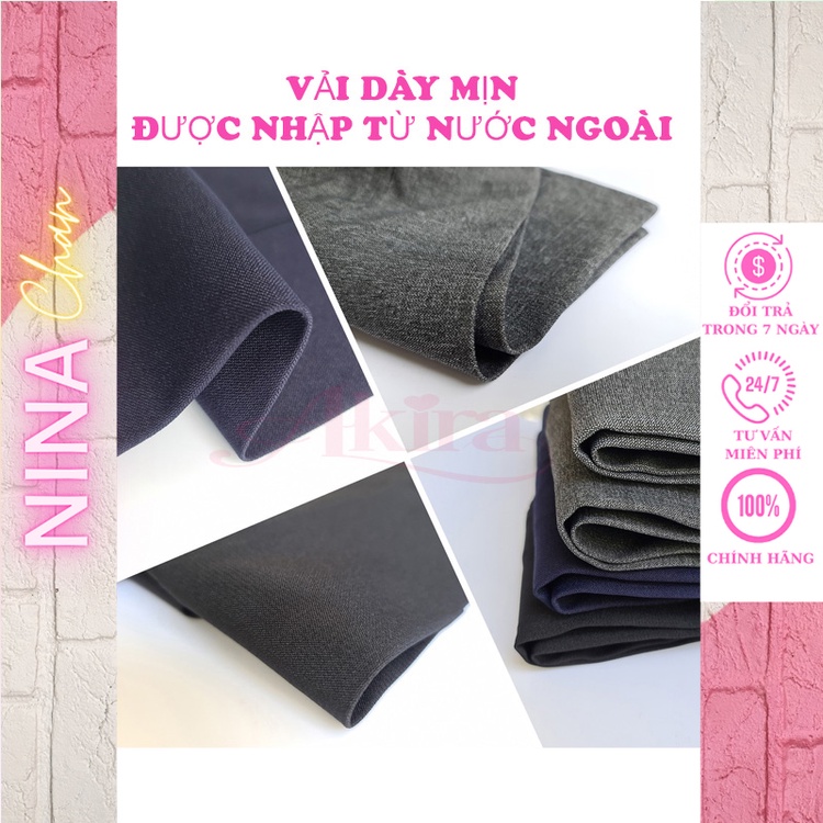 Quần tây nam trung niên vải dày mềm không ra màu loại quần tây nam ống suông Akira