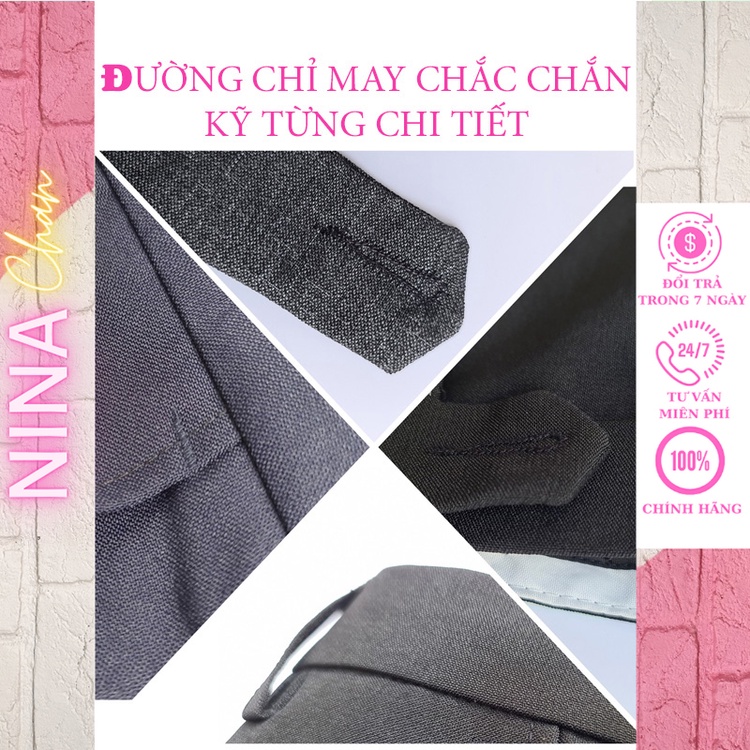 Quần tây nam trung niên vải dày mềm không ra màu loại quần tây nam ống suông Akira