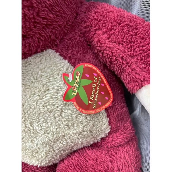 Gấu Dâu Lotso Ngồi ,Thơm Mùi Dâu, Có Mộc Chân