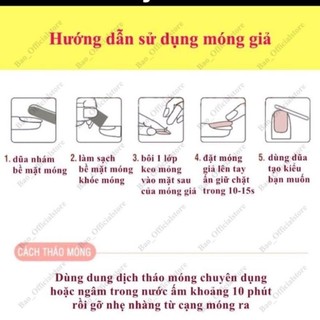 Móng chân giả kèm theo keo