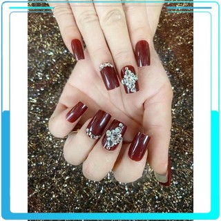 Móng tay giả kèm keo , bộ 24 móng tay giả kèm keo