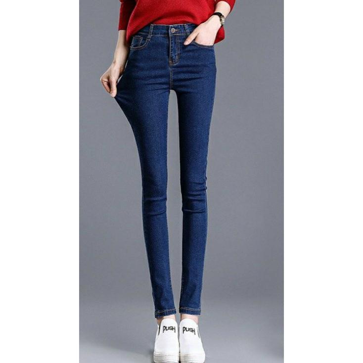 Quần Bò Denim Quần Jean Nữ Co Giãn Cao Cấp-Jean Nữ Lưng Cao Size 25-35
