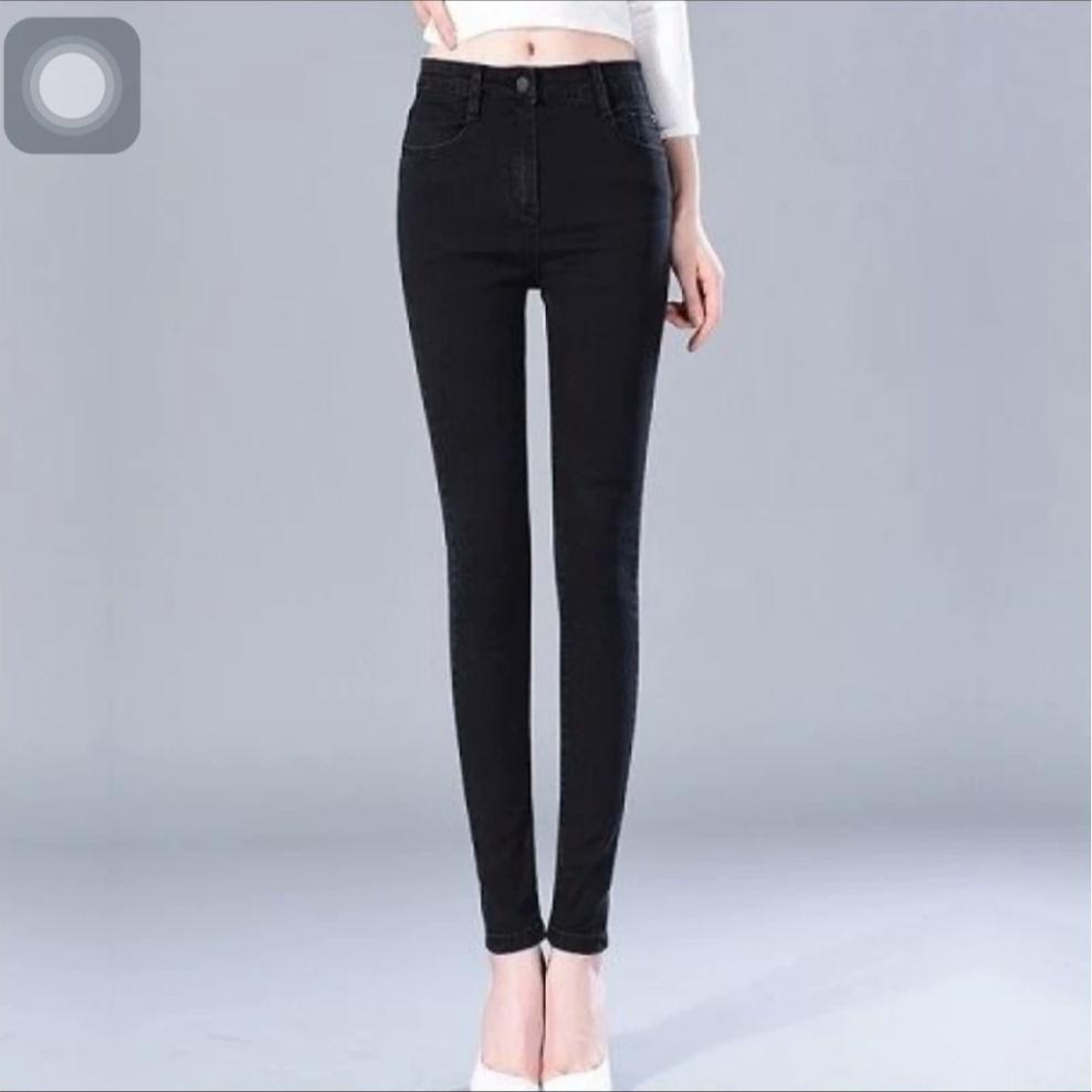 Quần Bò Denim Quần Jean Nữ Co Giãn Cao Cấp-Jean Nữ Lưng Cao Size 25-35