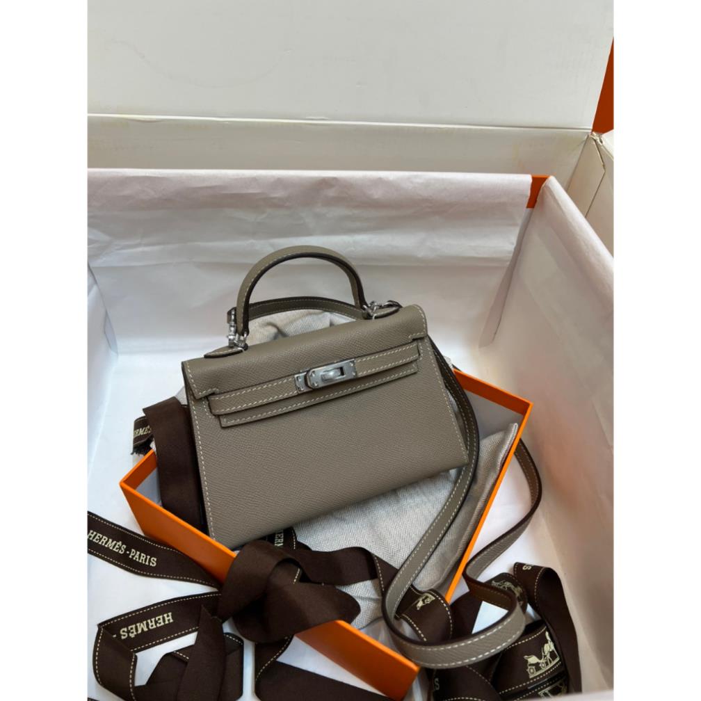 Túi Xách nữ Kelly da bò tấm, túi đeo chéo nữ thời trang, chất liệu da bò epsom,full hóa đơn box, bảo hành 12 tháng