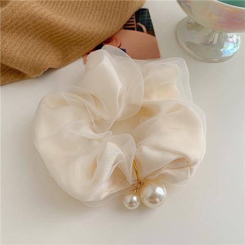 Dây Buộc Tóc Cao Su Đính Ngọc Trai Phong Cách Pháp Thời Trang Xuân Hè