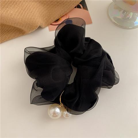 Dây Buộc Tóc Cao Su Đính Ngọc Trai Phong Cách Pháp Thời Trang Xuân Hè