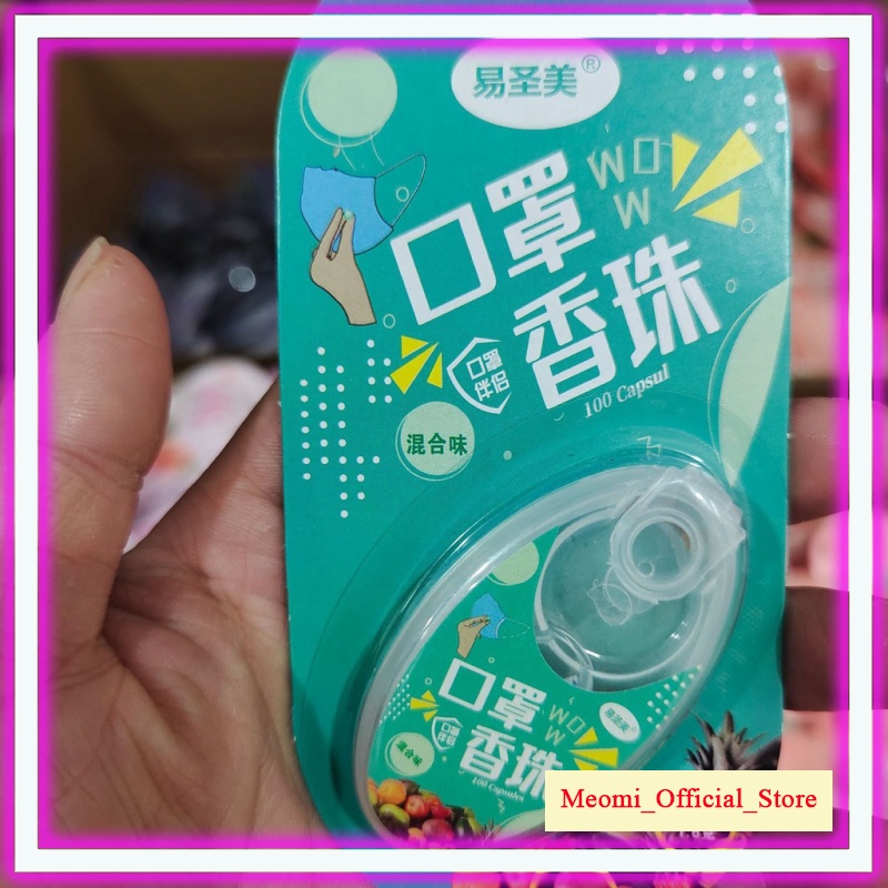 Viên thơm khẩu trang, hạt thơm khẩu trang - hộp 100 viên