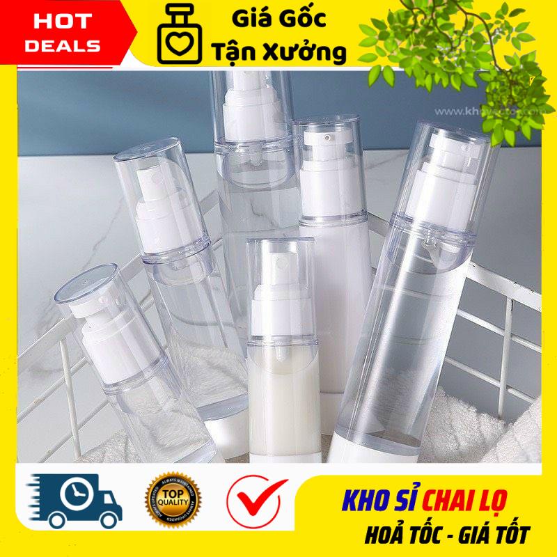Lọ Hút Chân Không ❣ KHO SỈ ❣ Chai nhựa xịt giọt, phun sương hút chân không 5ml/10ml/15ml/20ml/30ml/50ml/100ml