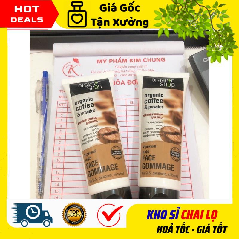 Kem Dưỡng Da ❣ GIÁ TẬN GỐC ❣ Tẩy kỳ tế bào da chết cà phê Organic tuýp 75ml