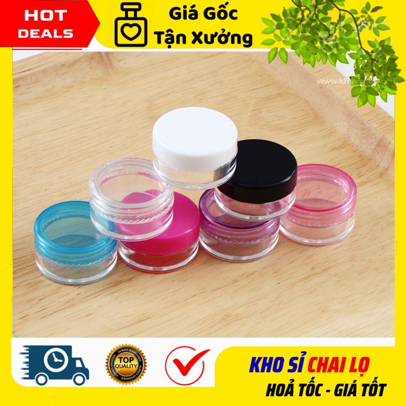 Hủ Hộp Đựng Kem ❣ GIÁ TẬN GỐC ❣ Hủ Hộp nhựa tròn 3g/5g/10g/20g/30g/50g/100g chiết mỹ phẩm .