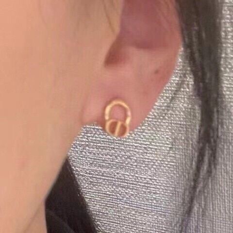 Xiaoxiangfeng Bông Tai Mạ Bạc 925 Hình Đĩa CD mini Đơn Giản Chất Lượng Cao