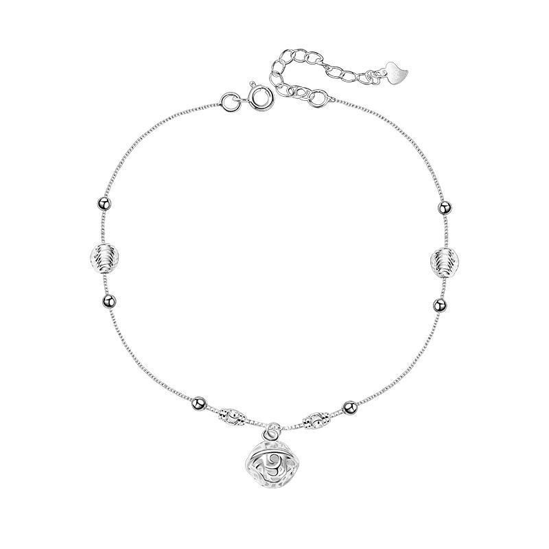 Lắc Chân Mạ Bạc 2023 Đính Chuông Cổ Điển Quyến Rũ Thời Trang Cho Nữ