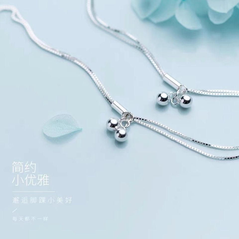 Lắc Chân Mạ Bạc 925 Phong Cách Trung Hoa Cổ Điển Thời Trang