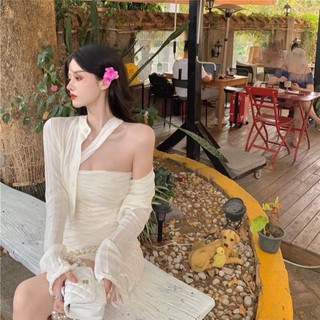 SÉT ĐẦM BODY NHÚN KÈM KHOÁC