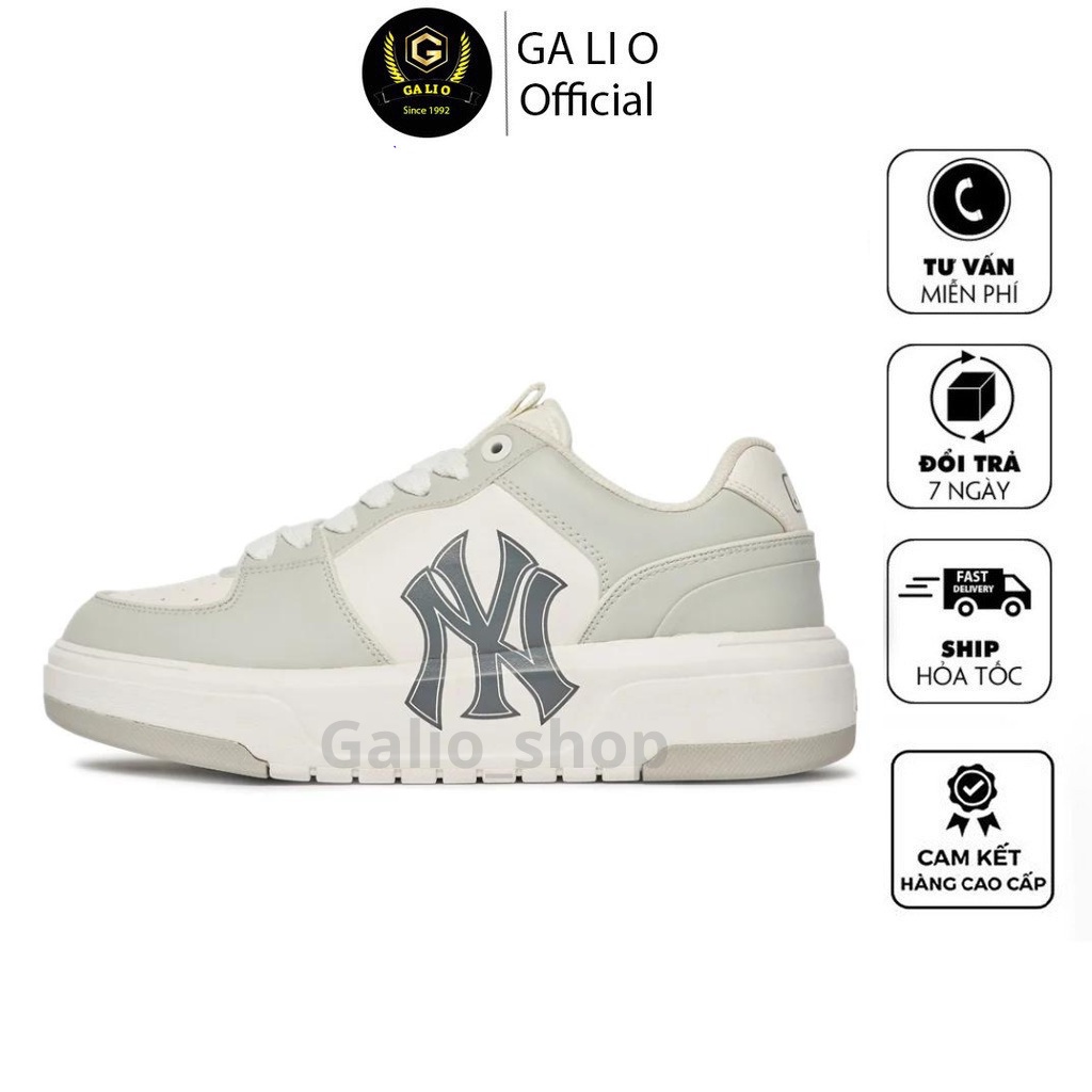 Giày mlb chunky liner ny xám ghi hàng 11 full size nam nữ đủ phụ kiện túi hộp