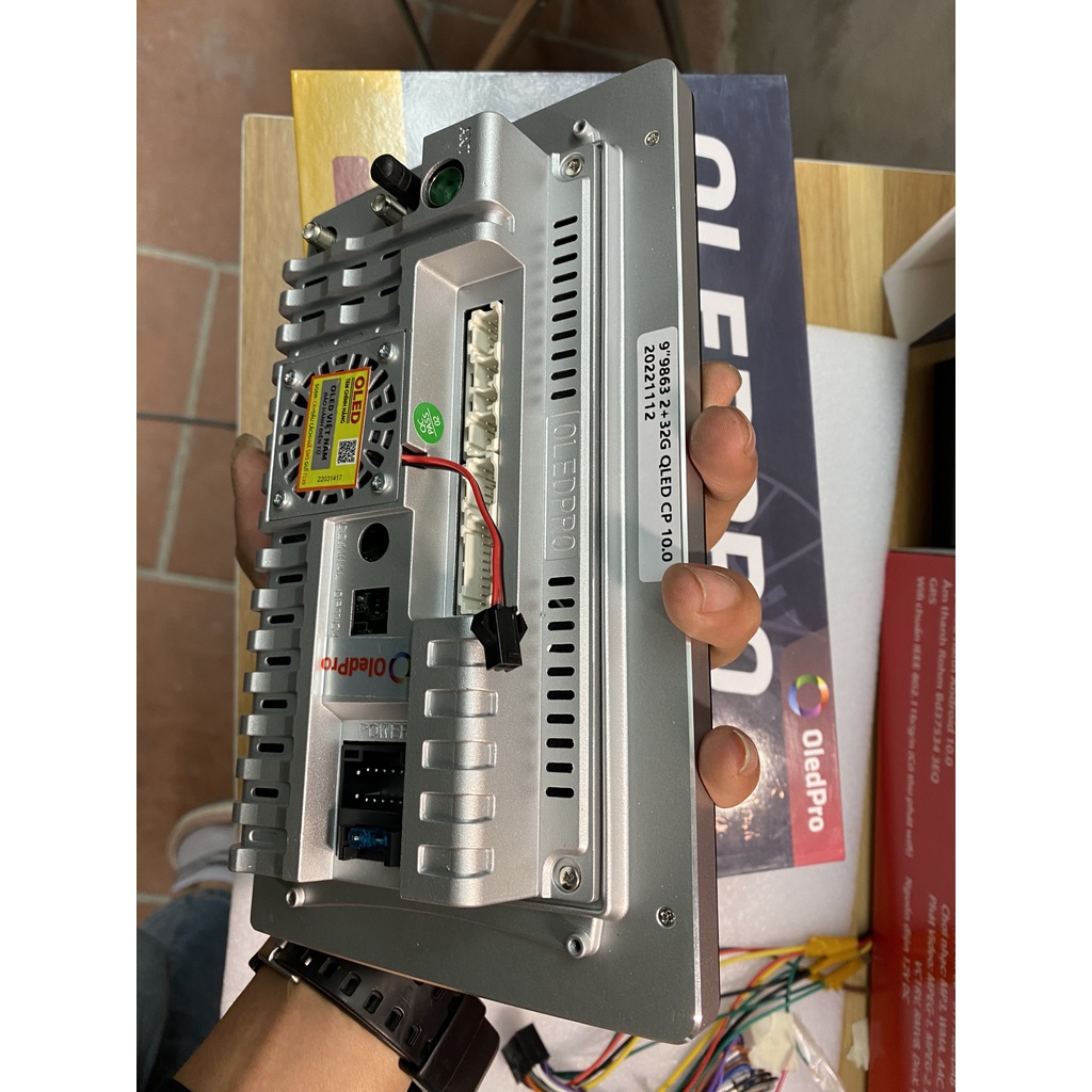 Combo màn hình lắp sim 4G OLEDPRO A5 kèm mặt dưỡng dây nguồn zin theo xe HUYNDAI AVANTE