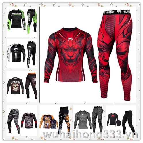 Áo Thun Tay Dài Ôm Dáng Mau Khô Để Tập Muay Thai