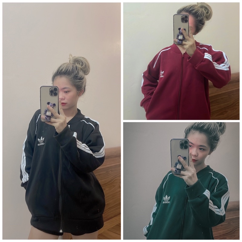 Áo bomber a di đát ảnh thật sale