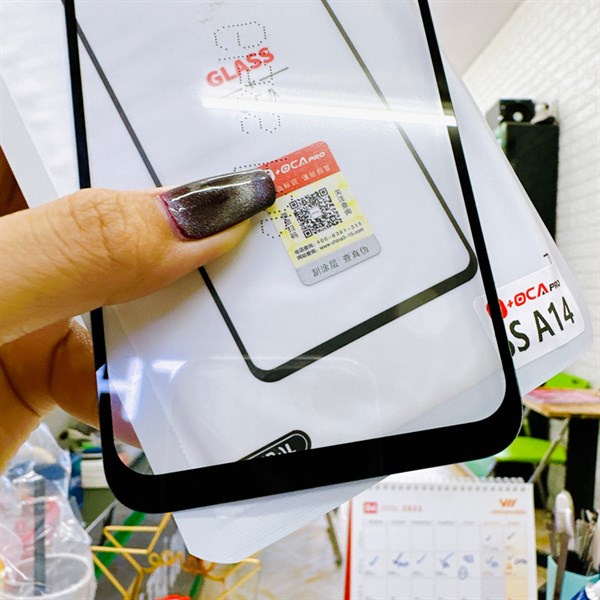 Kính ép OCA Samsung A14-5G / A146B hàng như hình.
