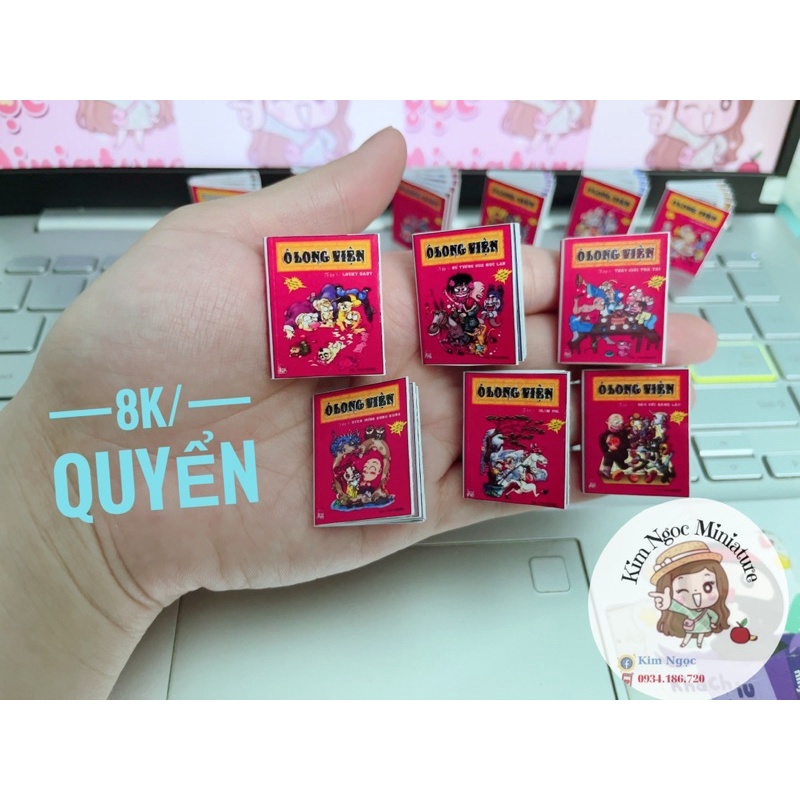 Mô hình truyện mini trang trí nhà búp bê 1:12 1:6 OB11