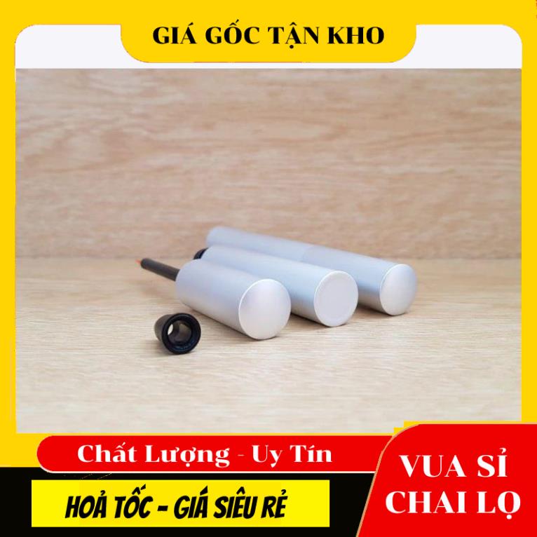 Chai Lọ Chuốt Mi ✵ Eyeliner 5ml Thân xi bạc Nắp bạc đựng nước kẻ mắt, dầu dừa