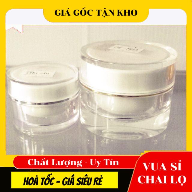 Hũ Hộp Tròn Rc 5g,10g Nắp Trơn Trong Suốt Có Nắp Lót_Hũ Hộp Chiết Kem_Hũ Hộp Đựng Mỹ Phẩm