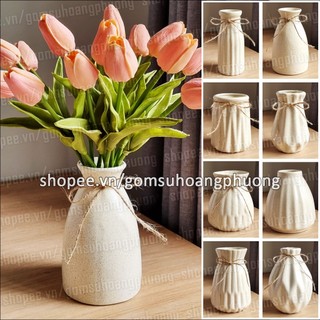 Lọ hoa gốm sứ phong cách Retro - Bát Tràng