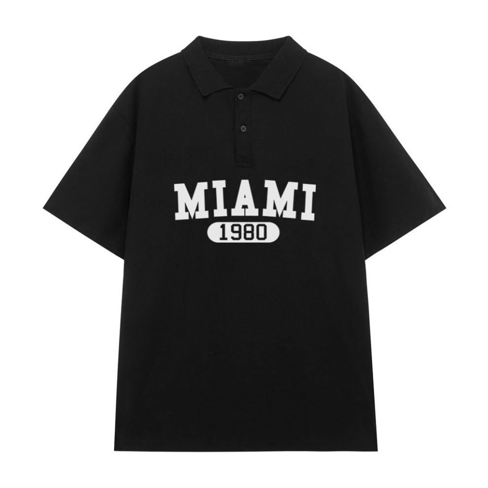 ÁO POLO MIAMI TRƯỚC NGỰC CỰC ĐẸP CHẤT MÁT,XỊN CHO NAM NỮ