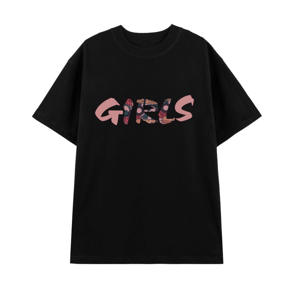 ÁO THUN FORM RỘNG IN GIRL TRƯỚC NGỰC ĐƠN GIẢN ĐẸP