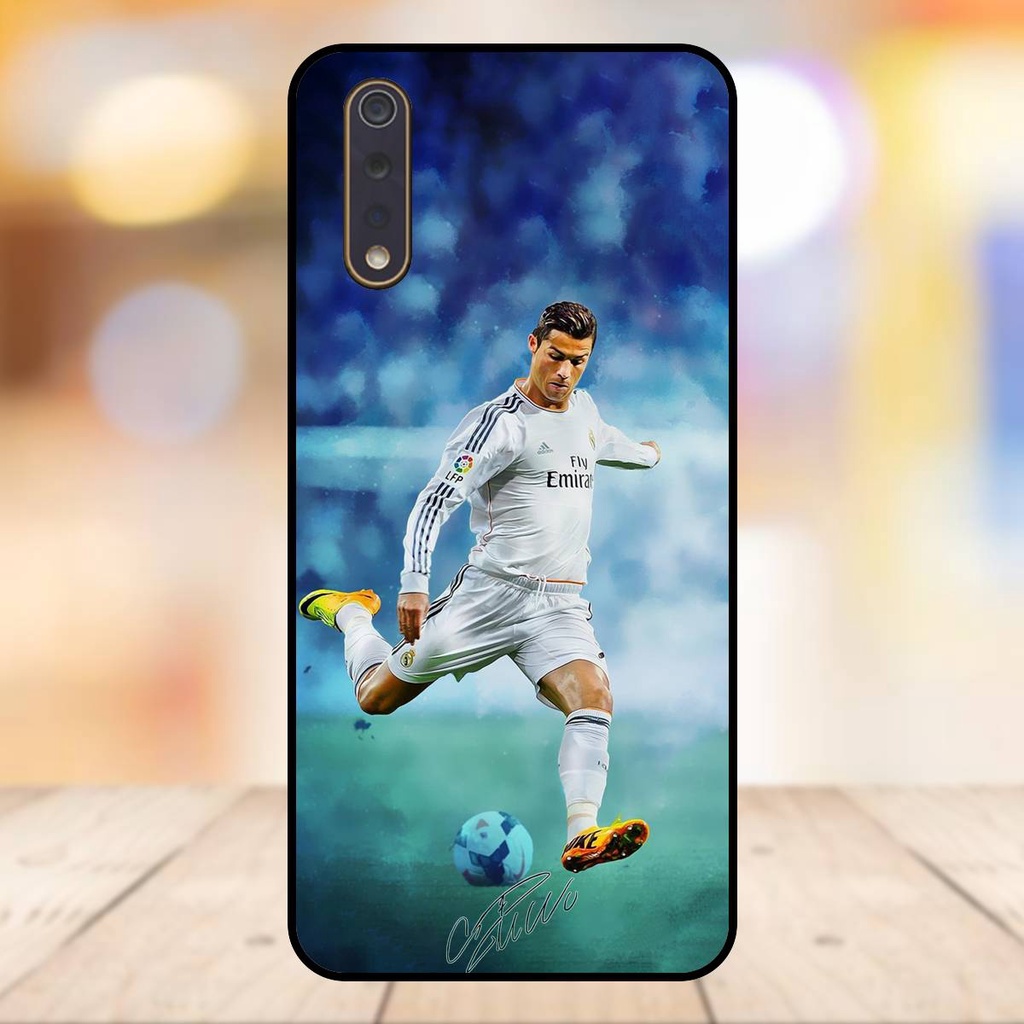 Ốp lưng điện thoại Vivo S1 viền đen Ronaldo MU CR7