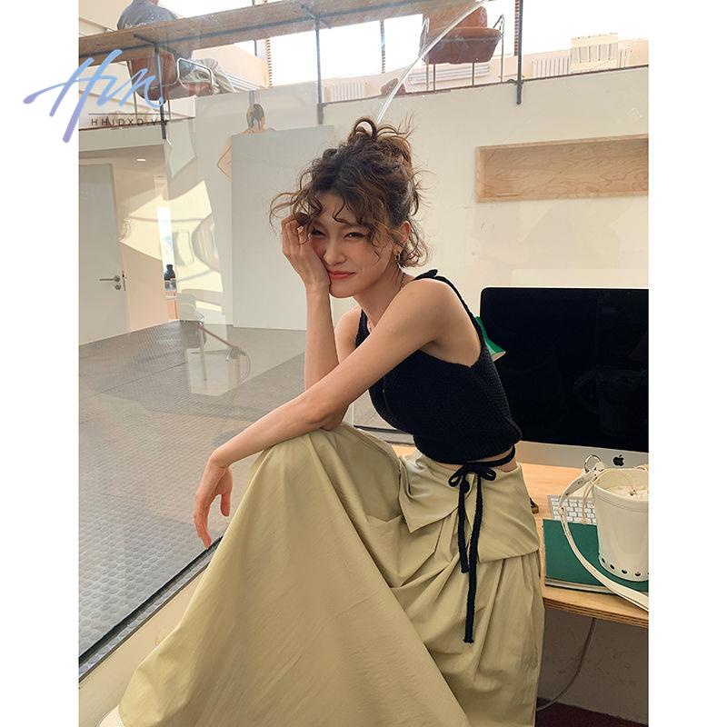 Chân Váy Dài Lưng Cao Phong Cách Thời Trang Hong Kong 2023 Dành Cho Nữ