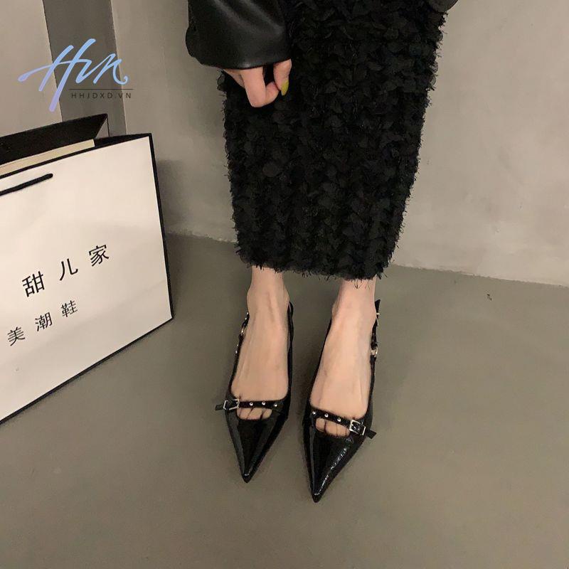 Sandal Cao Gót Mũi Nhọn Phong Cách Thời Trang Mùa Hè 2023 Mới