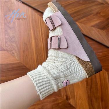 Dép Lê Birkenstock Đế Dày Tăng Chiều Cao Chống Trượt Thời Trang Mùa Hè 2023 Cho Nữ