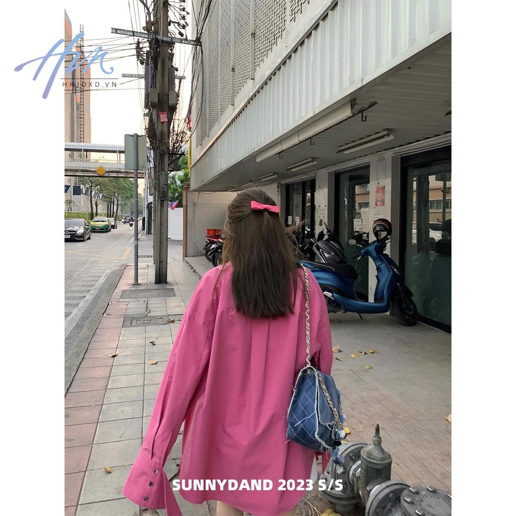 Áo Sơ Mi Kraft Thiết Kế Mới 2023 Phong Cách Hàn Quốc Cổ Điển Cho Nữ