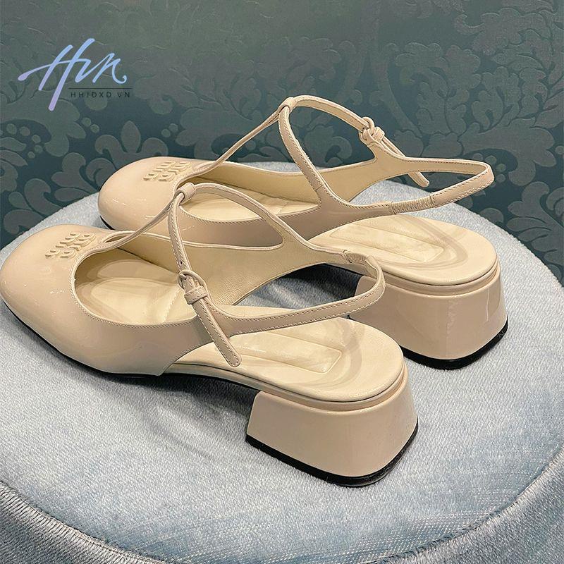 Giày Cao Gót Da Bóng Phong Cách Thời Trang Mùa Hè 2023 Dành Cho Nữ