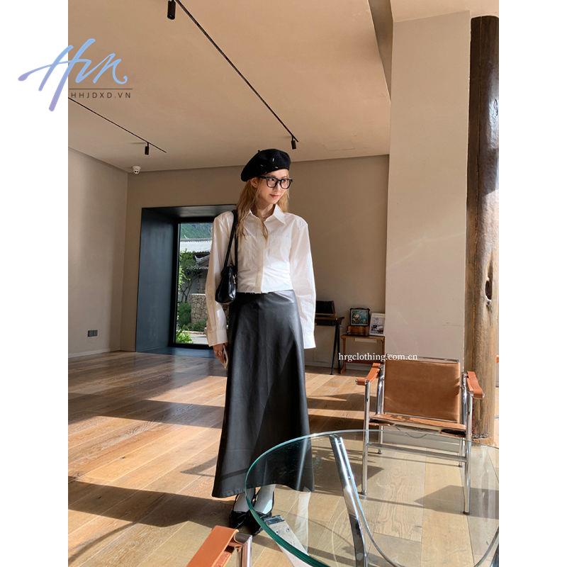 Áo Sơ Mi Tay Dài Dáng Ngắn Phong Cách Retro Thời Trang Xuân Thu 2023 Cho Nữ