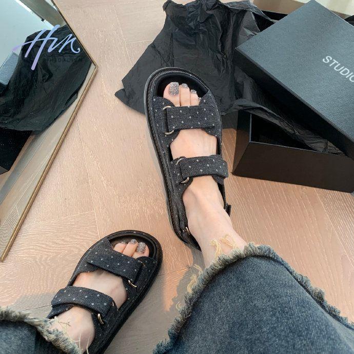 Giày Sandal Thể Thao Hở Ngón Đế Dày Thời Trang Mùa Hè Cho Nữ