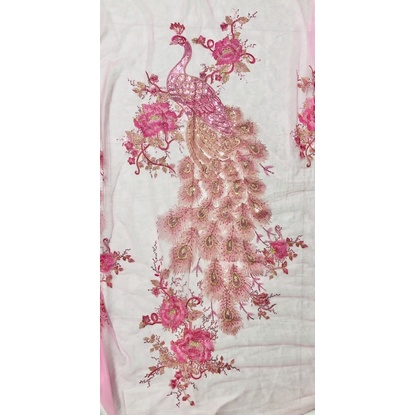 Ren kim sa hình chim phượng kết áo dài, trang trí kích cỡ 150x50cm