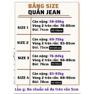 Quần sooc jean bigsize 60-90kg