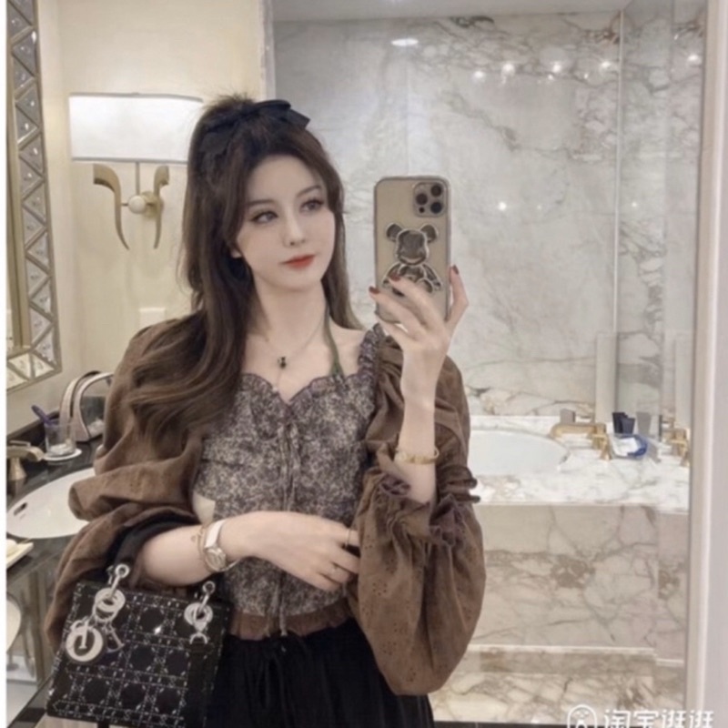 Túi đi ô đính đá Size 17 cm siêu đẹp