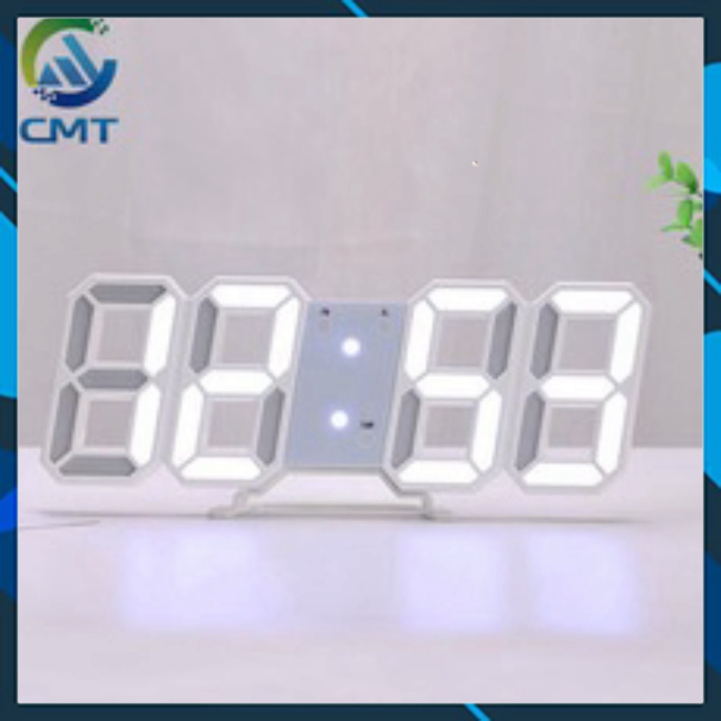 Đồng Hồ Điện Tử LED 3D Để Bàn, Treo Tường Cao Cấp - Báo Thức & Đo Nhiệt Độ  chất
