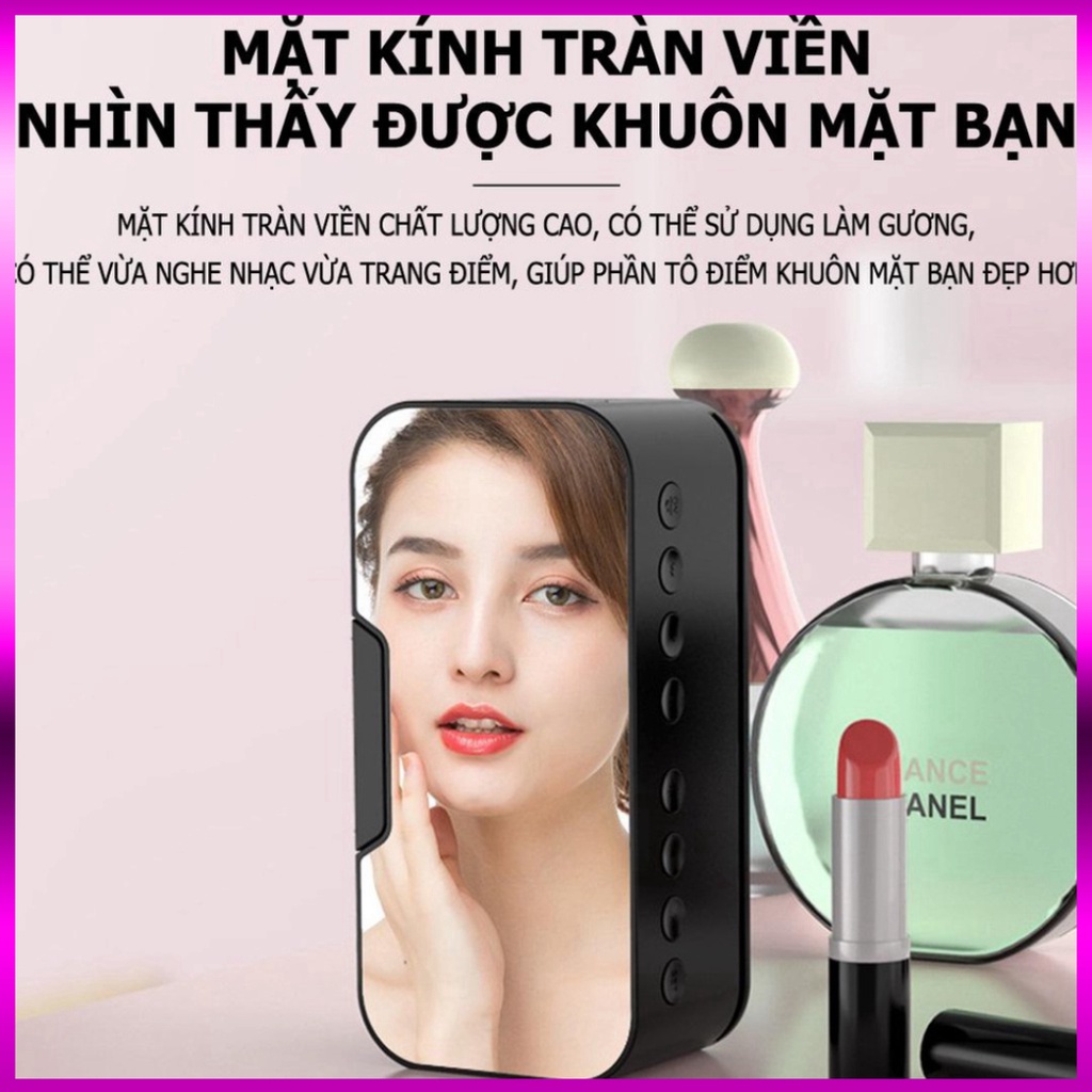 Loa bluetooth đồng hồ G5, loa mini không dây nghe nhạc làm đèn ngủ màn hình soi gương chat | BigBuy360 - bigbuy360.vn