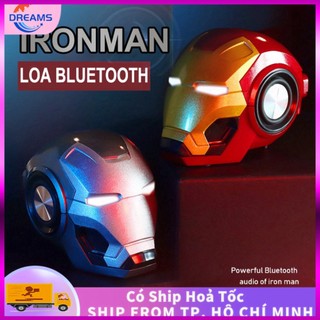 Loa Bluetooth người sắt， Phiên Bản Âm Chuẩn Bass Mạnh Có Đèn LED，Iron man Bluetooth loa không dây，hỗ trợ usb thẻ nhớ cha