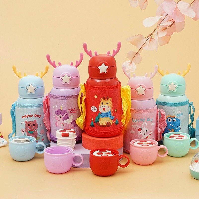 BÌNH GIỮ NHIỆT LÕI INOX CHO BÉ SIÊU GIỮ NHIỆT MẪU MỚI