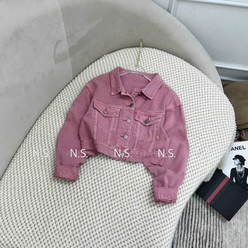 Áo khoác jeans túi trước hàng L1