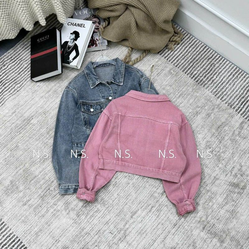 Áo khoác jeans túi trước hàng L1